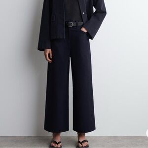 COS Wide Leg Cropped Pull On Pants
